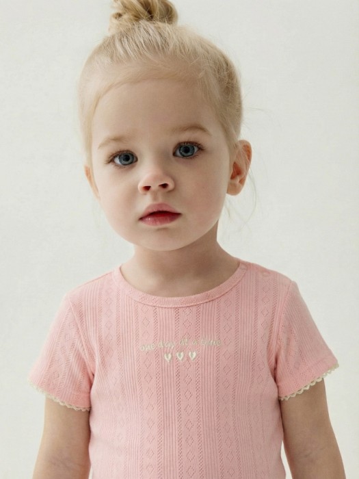 ажурная футболка с вышивкой для малышей 4610517769169 фотография