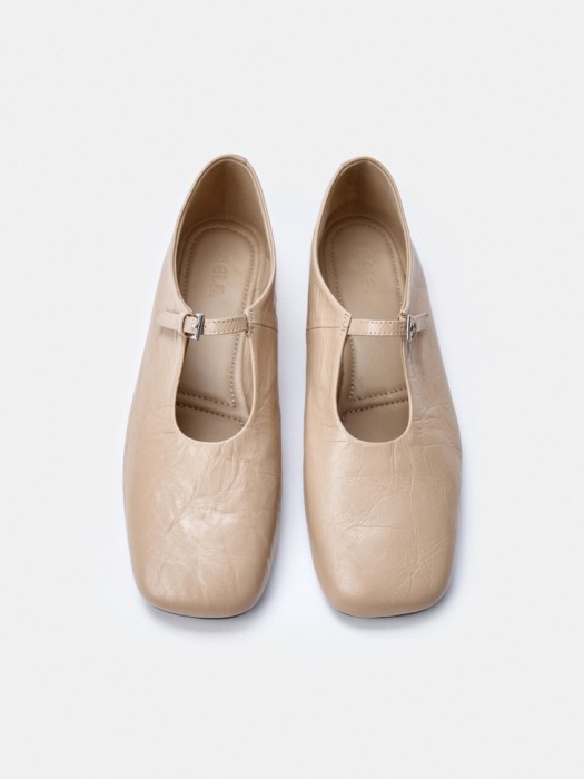 балетки мэри джейн из натуральной кожи от бренда sela вид слева