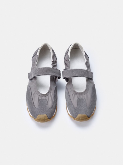 балетки в спортивном стиле из натуральной замши и кожи для взрослого возраста с изнаночной стороны