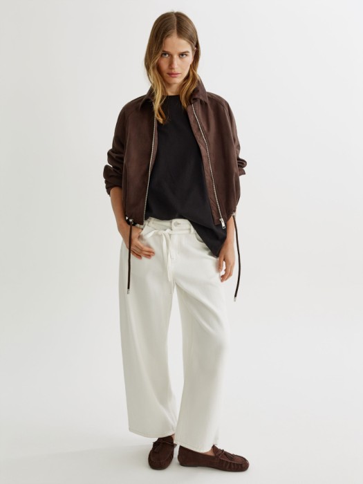 базовая футболка альба оверсайз от бренда sela вид слева