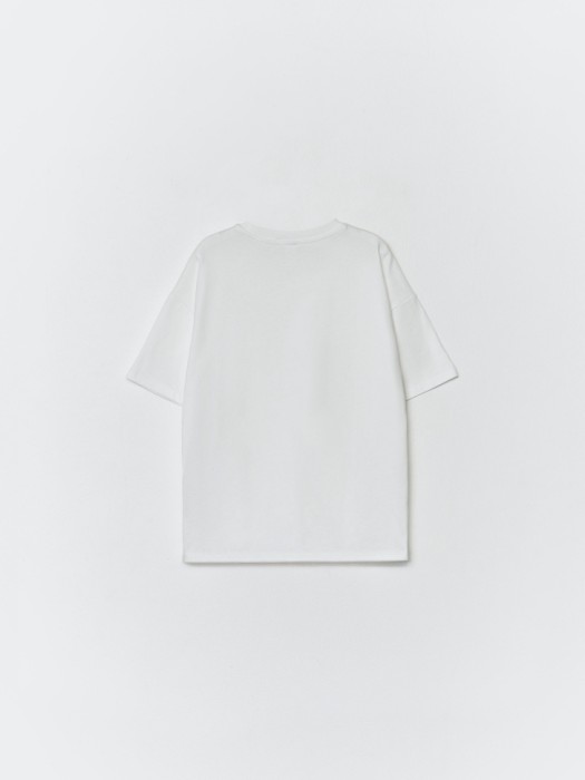 базовая футболка детская от бренда sela вид слева