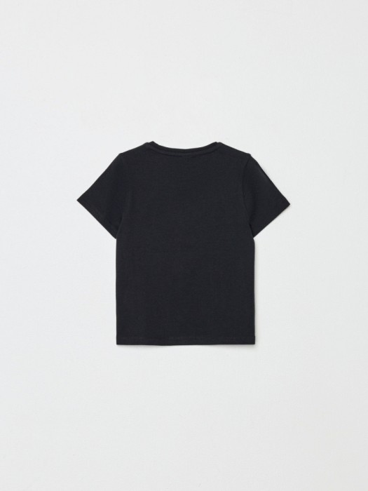 базовая футболка детская от бренда sela вид слева