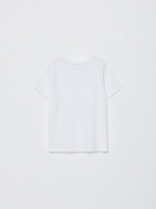 базовая футболка детская от бренда sela вид слева