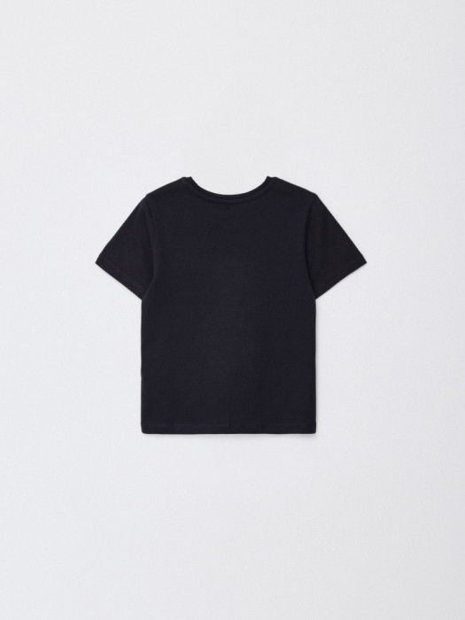 базовая футболка детская от бренда sela вид слева