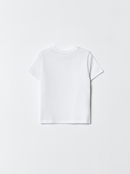 базовая футболка детская от бренда sela вид слева