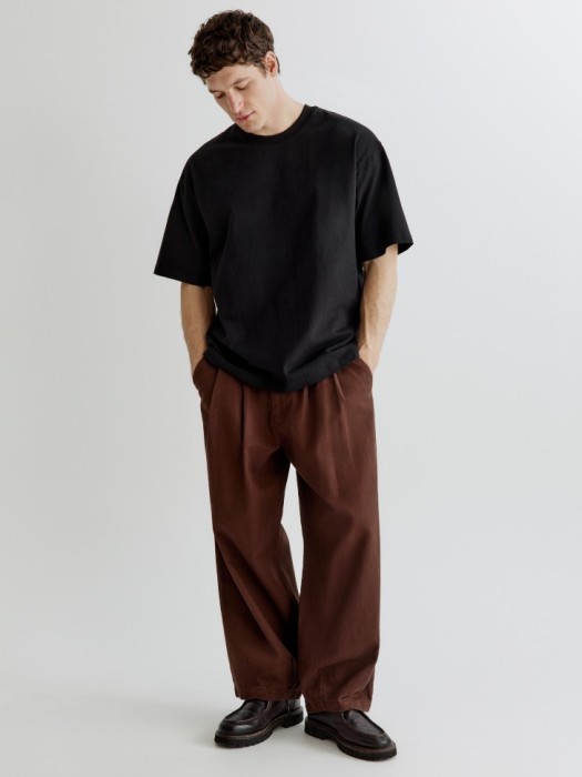 базовая футболка макс оверсайз от бренда sela вид слева