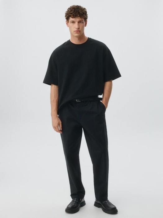 базовая футболка max oversize fit от бренда sela вид слева