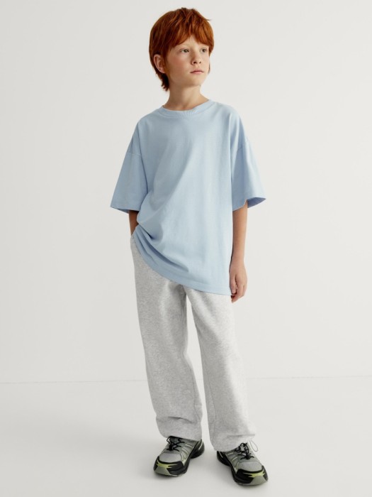 базовая футболка оверсайз детская от бренда sela вид слева