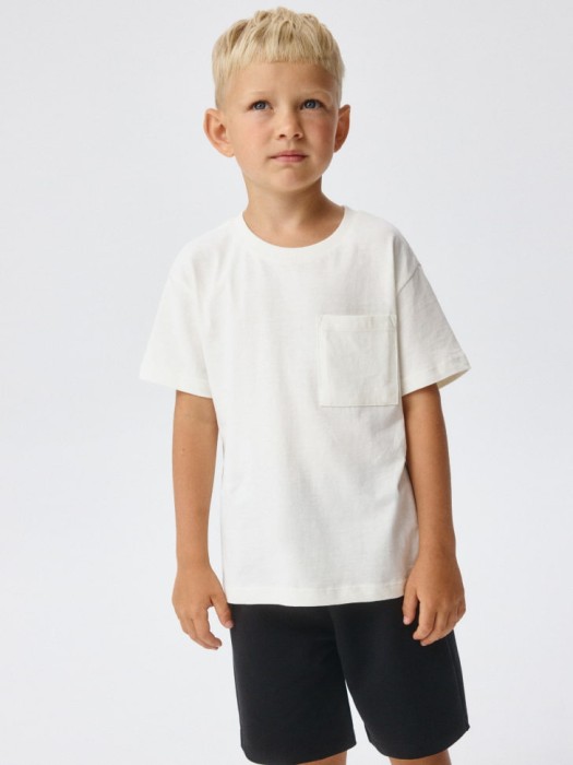 базовая футболка с карманом детская 4680798558769 фотография