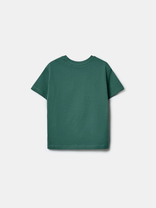 базовая футболка с карманом детская из россии вид сбоку