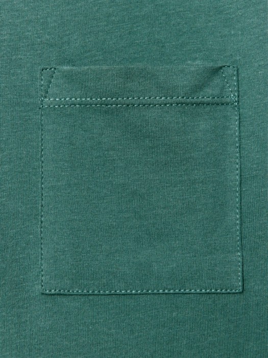 базовая футболка с карманом детская из хлопка спереди