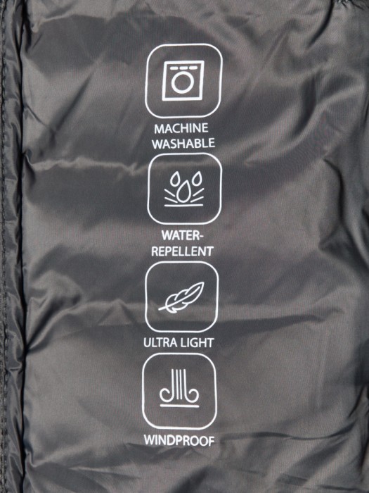 базовая ультралегкая стеганая куртка для мальчиков для детского возраста с изнаночной стороны