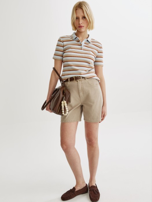 базовые джинсовые шорты со средней посадкой 4610517870780 фотография