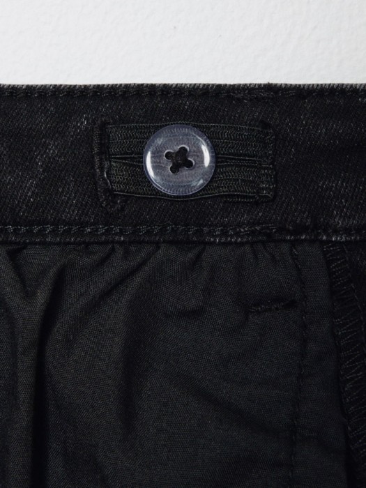 базовые джинсы slim fit для девочек по цене 599 руб вид справа
