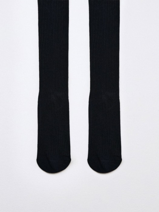 базовые колготки в рубчик для девочек от бренда sela вид слева