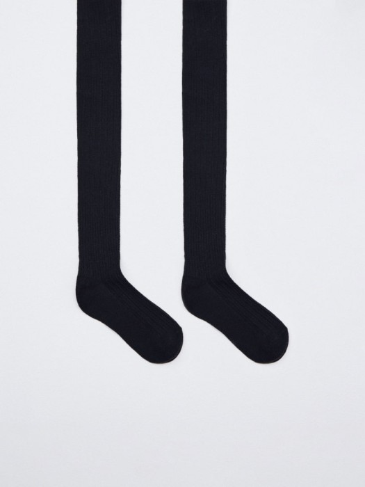 базовые колготки в рубчик для девочек по цене 299 руб вид справа