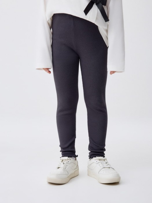 базовые леггинсы в рубчик для девочек 4680798470085 фотография