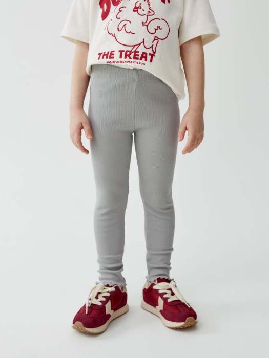 базовые леггинсы в рубчик для девочек 4610517617941 фотография