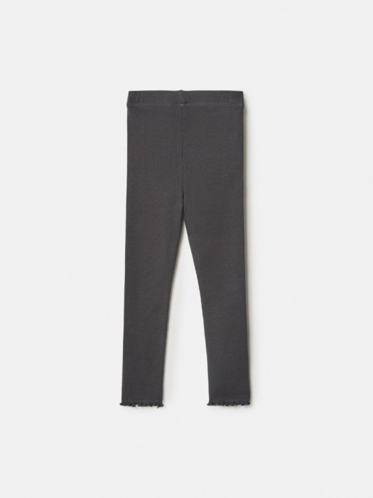 базовые леггинсы в рубчик для девочек от бренда sela вид слева