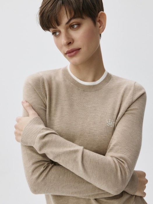 базовый джемпер с содержанием шерсти по цене 999 руб вид справа