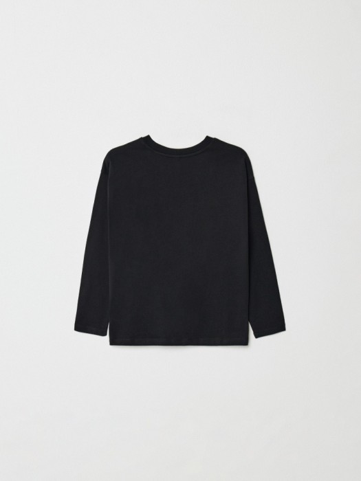 базовый лонгслив детский от бренда sela вид слева