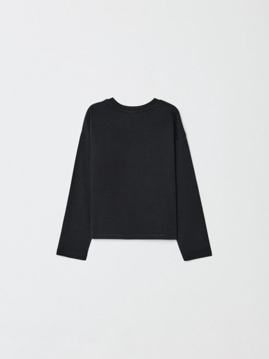 базовый лонгслив детский от бренда sela вид слева