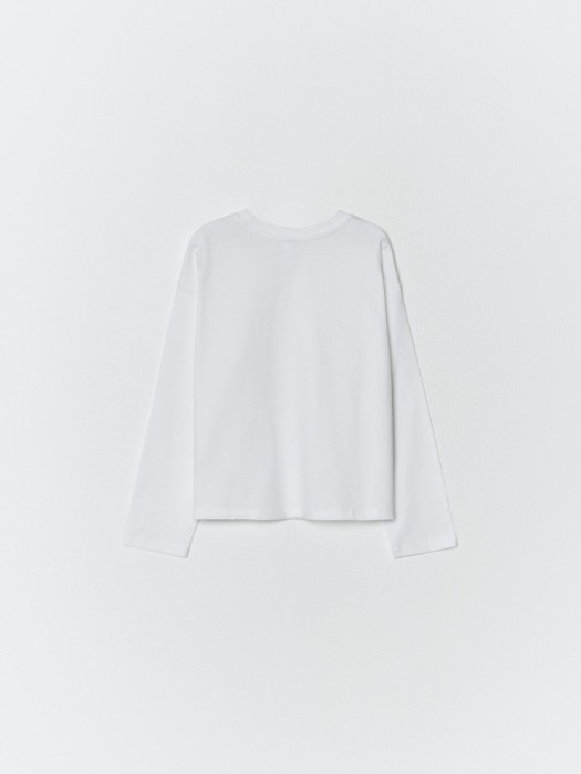 базовый лонгслив детский от бренда sela вид слева