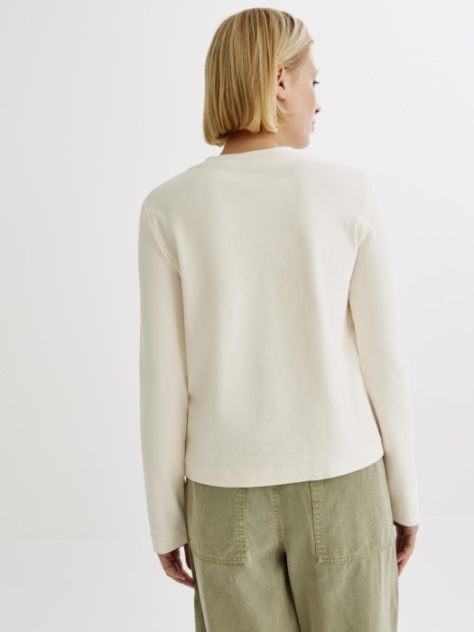 базовый лонгслив из интерлока по цене 1999 руб вид справа