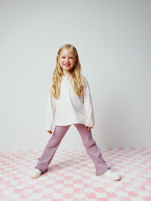 базовый лонгслив в полоску для девочек 4680798059686 фотография