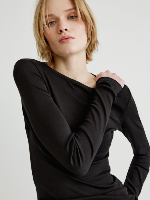 базовый приталенный лонгслив 4610517438300 фотография