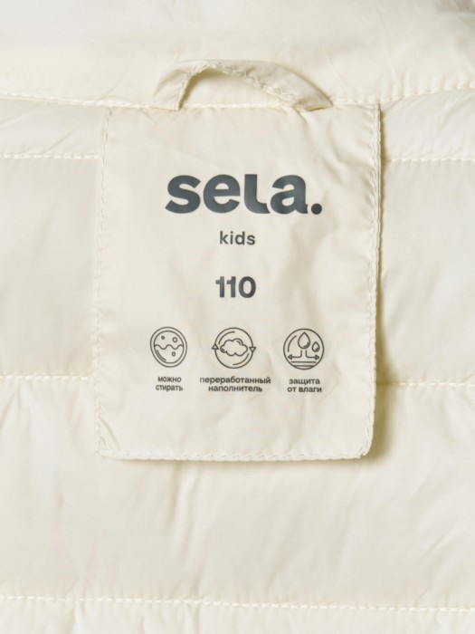 базовый стеганый жилет для девочек универсального стиля с лицевой стороны