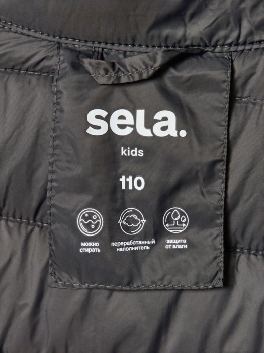 базовый стеганый жилет для мальчиков универсального стиля с лицевой стороны