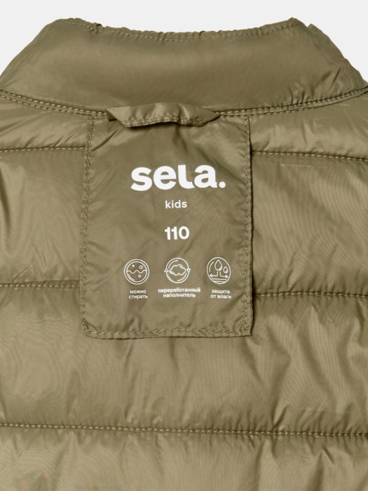 базовый стеганый жилет для мальчиков универсального стиля с лицевой стороны