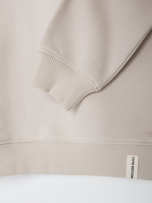 базовый свитшот оверсайз детский из хлопка спереди