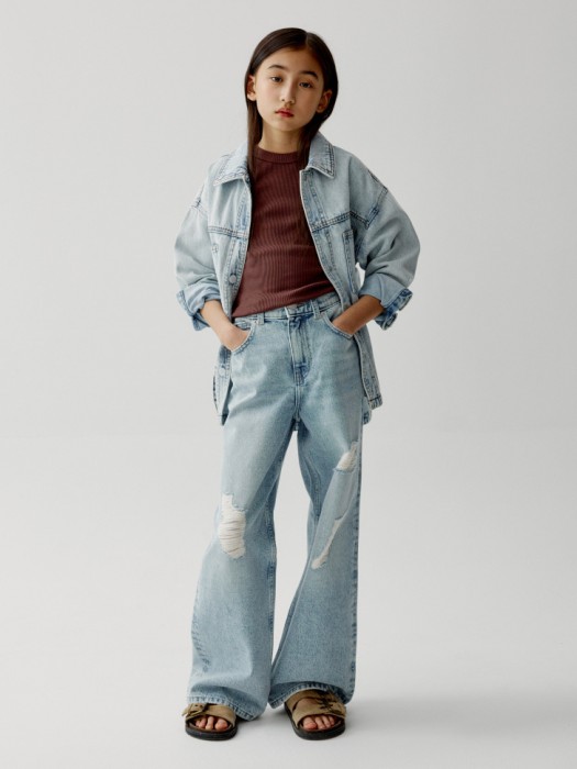 базовый топ для девочек от бренда sela вид слева