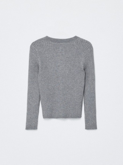 базовый вязаный кардиган для девочек из россии вид сбоку