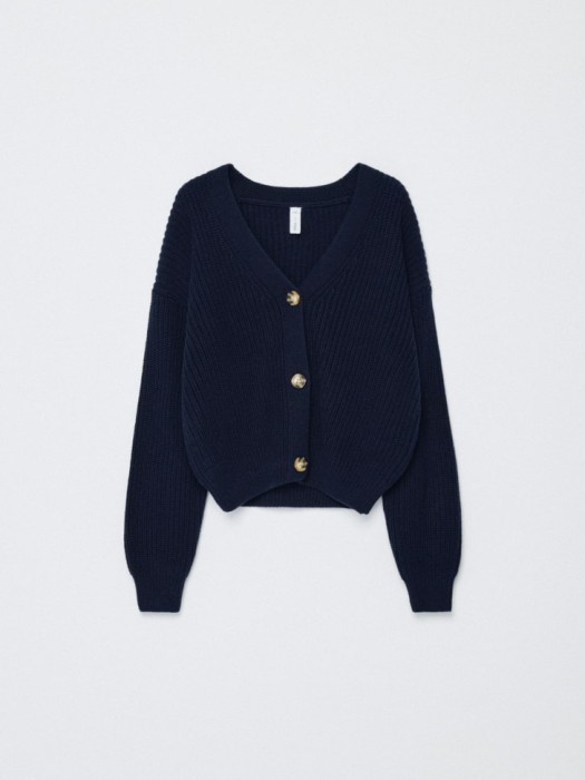 базовый вязаный кардиган для девочек по цене 1399 руб вид справа