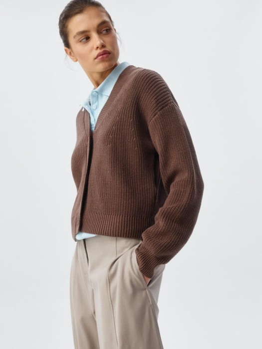 базовый вязаный кардиган 4680798665528 фотография