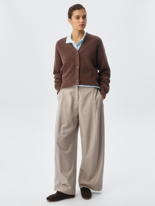 базовый вязаный кардиган от бренда sela вид слева