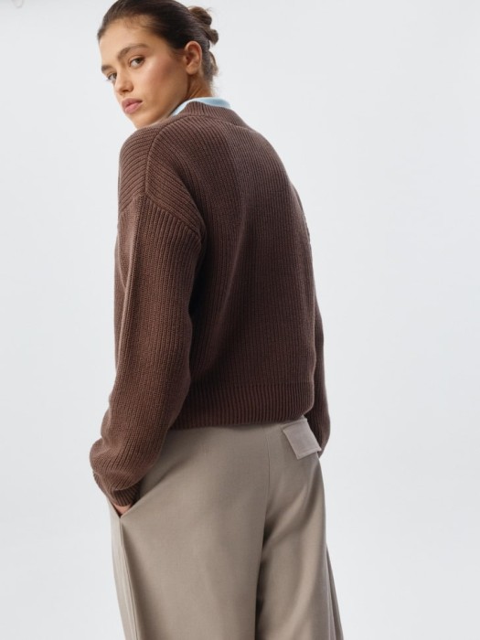 базовый вязаный кардиган по цене 1299 руб вид справа