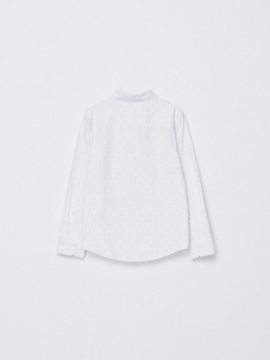 белая рубашка с принтом для мальчиков из россии вид сбоку