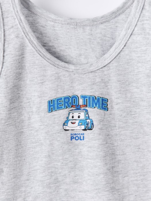бельевая майка с принтом robocar poli для мальчиков от бренда sela вид слева