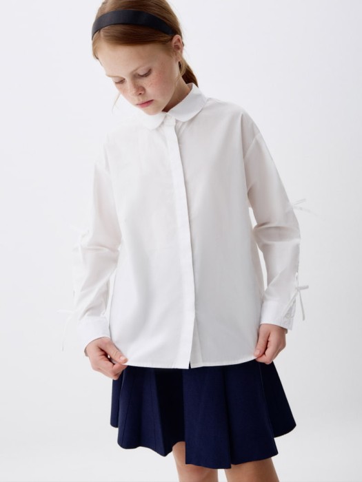 блузка с бантиками для девочек по цене 1699 руб вид справа