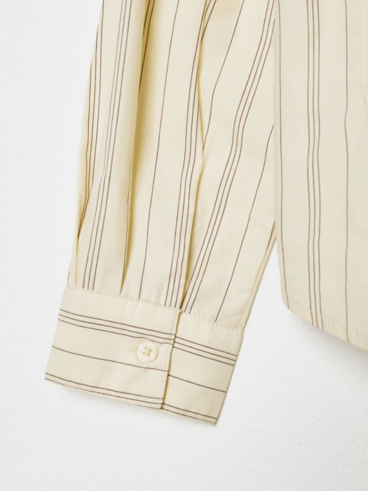 блузка в полоску с завязками для девочек универсального стиля с лицевой стороны