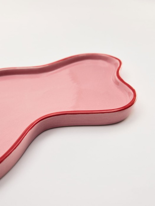 блюдо декоративное из каменной керамики от бренда sela вид слева