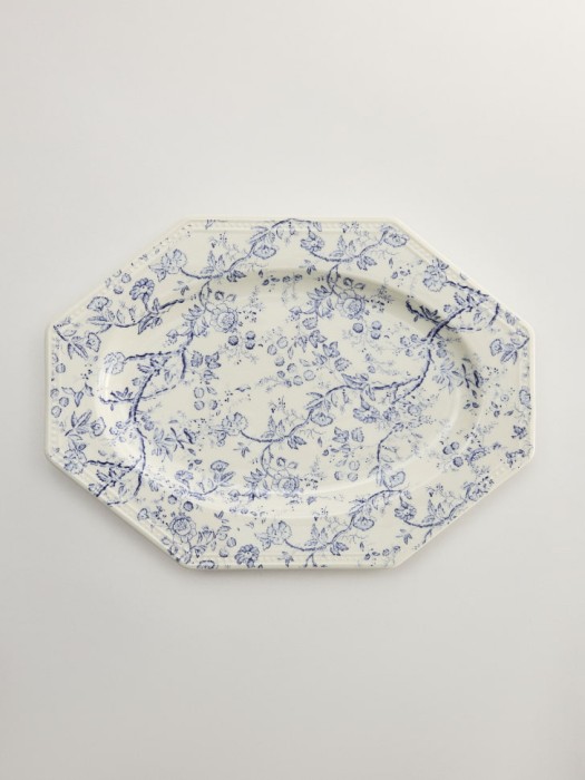 блюдо сервировочное из фарфора с цветочным узором 4610517251206 фотография