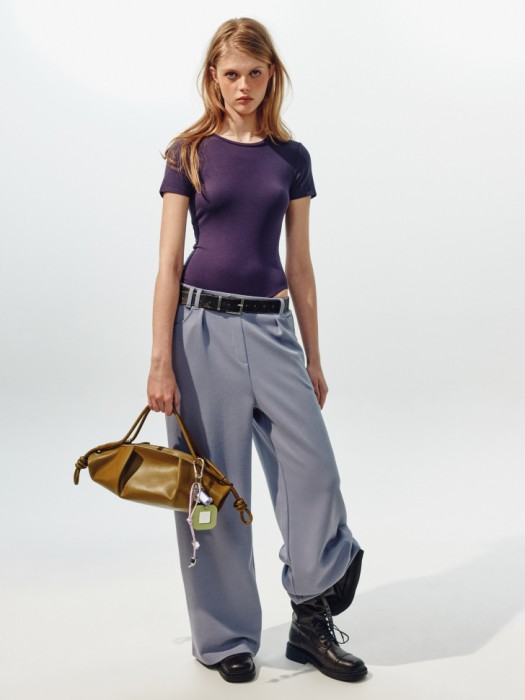 боди с коротким рукавом из линейки  young от бренда sela вид слева