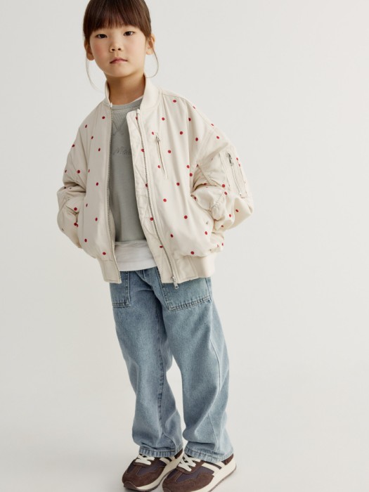 бомбер оверсайз для девочек от бренда sela вид слева