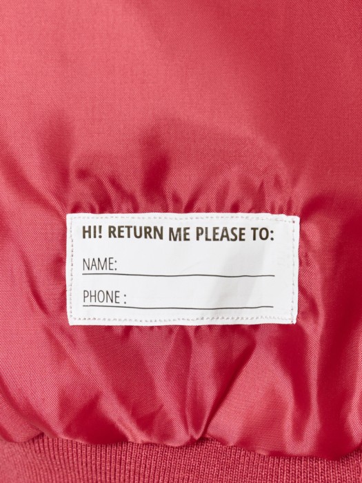 бомбер оверсайз для девочек из синтепона спереди