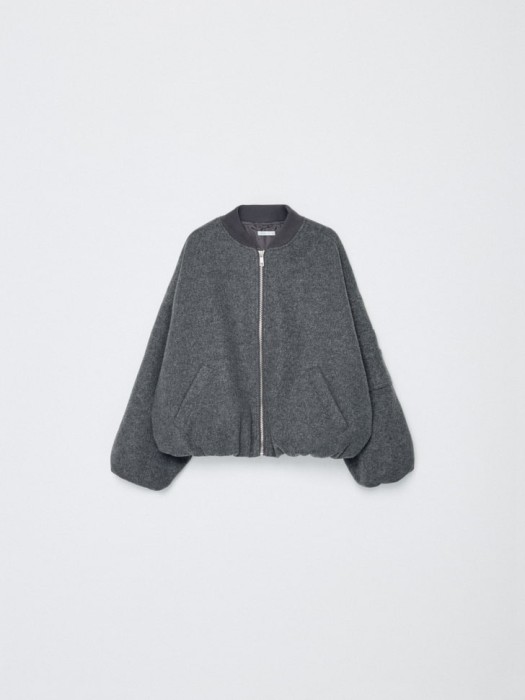 бомбер оверсайз из пальтовой ткани для девочек 4680704761221 фотография